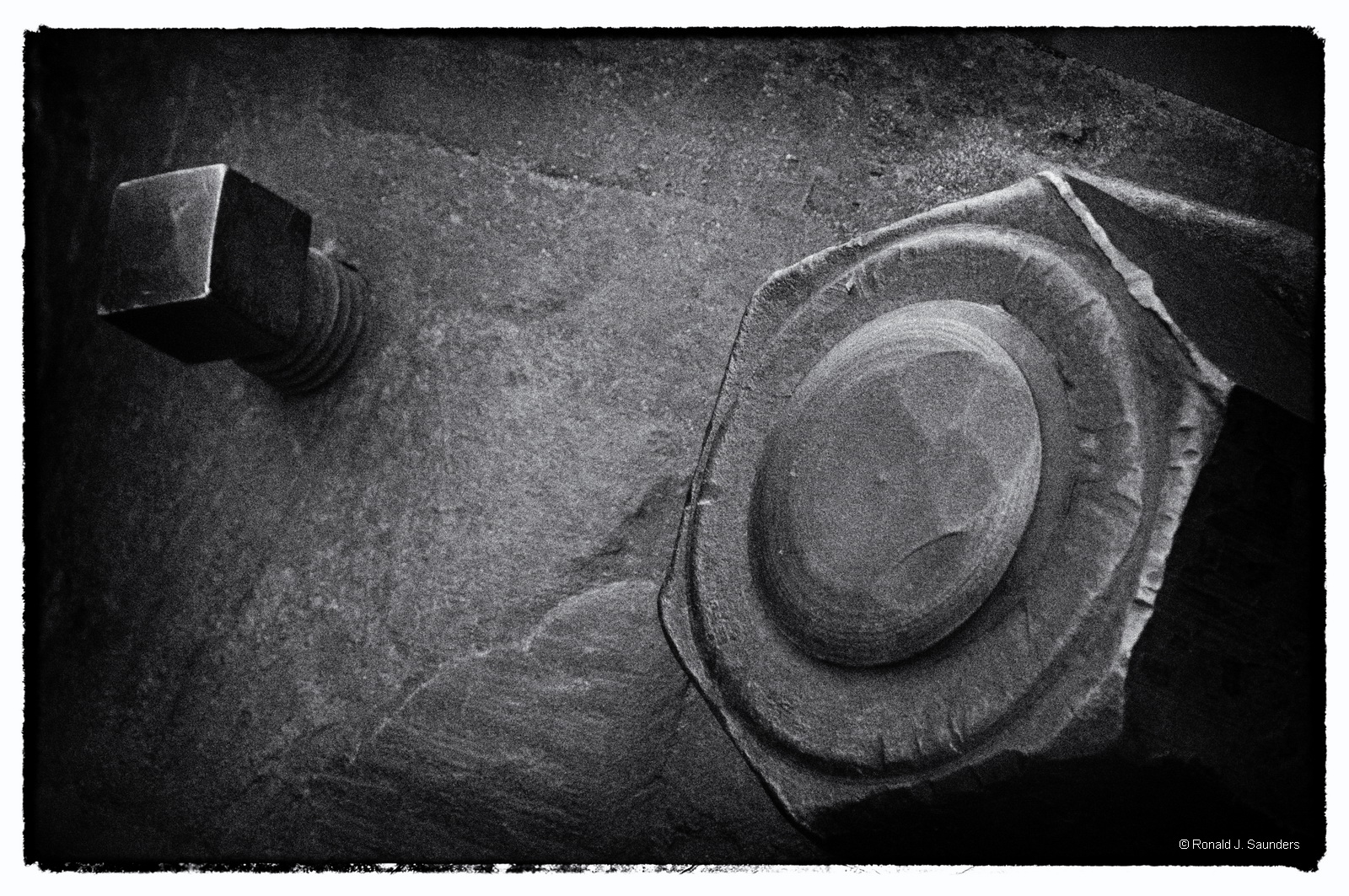 The texture of the steel hardware and the cast iron surface is what first caught my attention. The dents and the tool marks left...