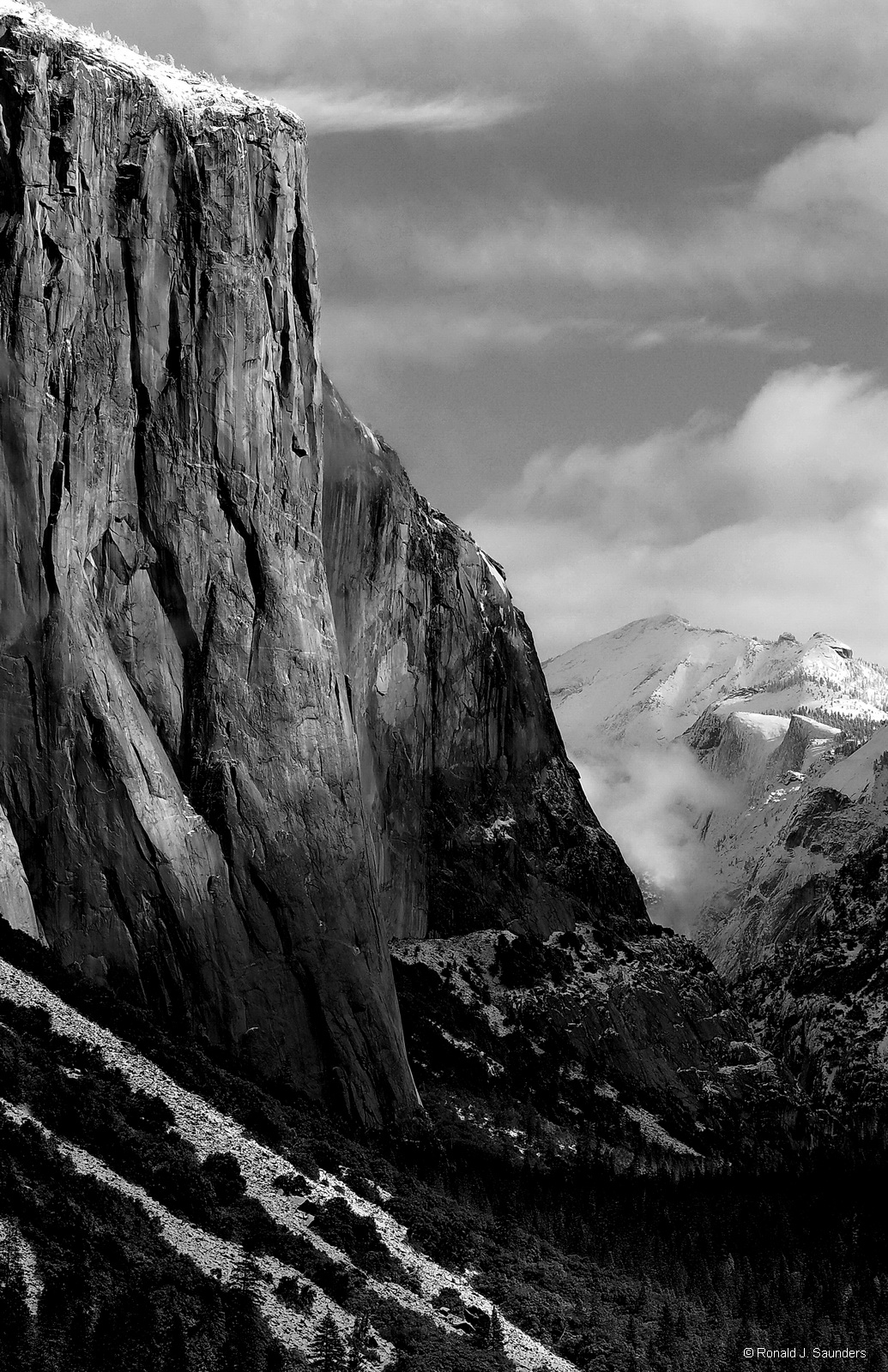 El Capitan is a 3,000-foot vertical rock formation in Yosemite National Park, located on the north side of Yosemite Valley, near...