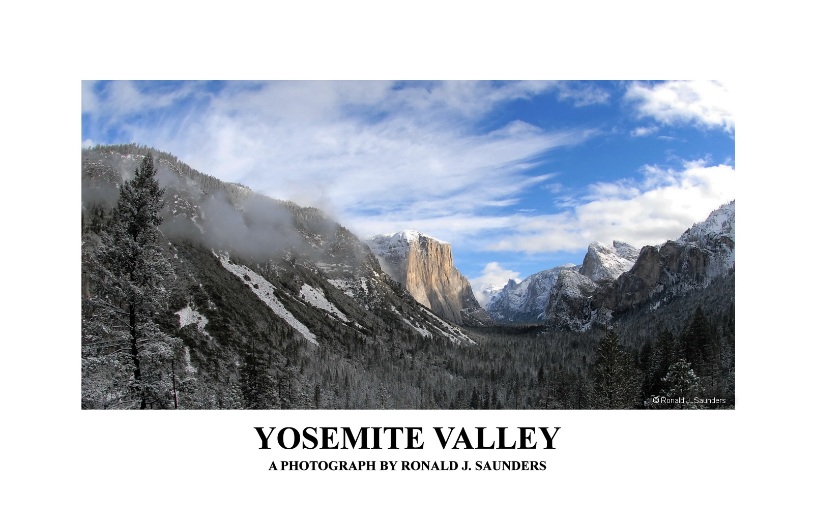 One of my favorite places in Yosemite National Park is the majestic view from the outlook at Tunnel View.