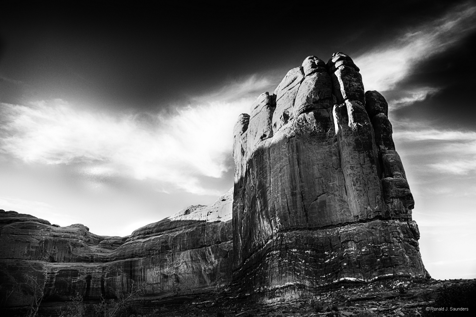 An often overlooked monolith at the parking lot serving Park Avenue within Arches National Park. Although it is the first monolith...